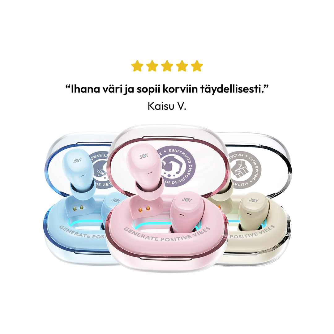 3 kpl Koru earbuds paketti KAJ