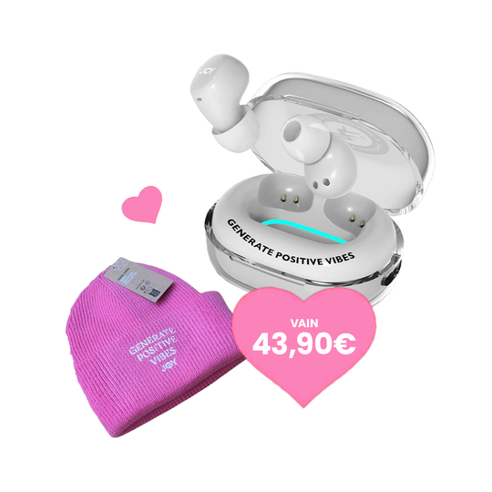 Koru Kuulokkeet Valkoinen ja upea JOY Beanie