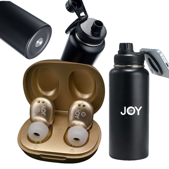 TinyS® Golden Limited Edition + Juomapullo puhelintelineellä
