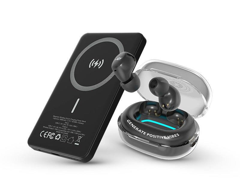 Joy Koru Musta huippukuuloke + TinyPower vara-akku - SALAINEN ALE