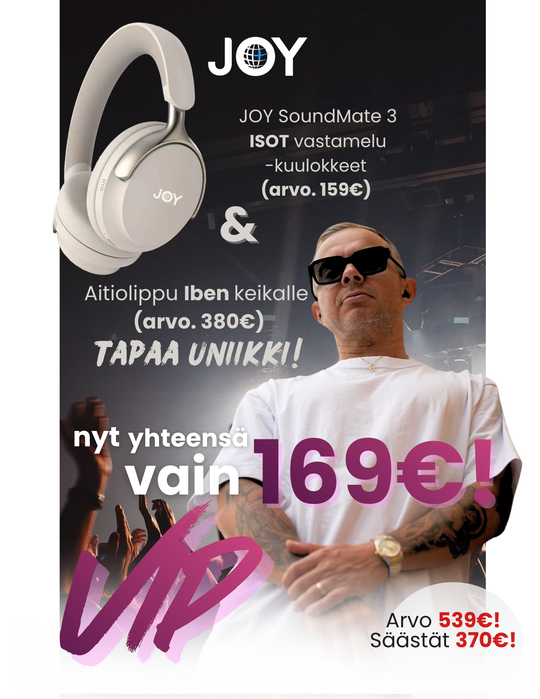 JOY VIP x Uniikki - keikkapaketti Ibe 12.12.2025 @Veikkaus Areena