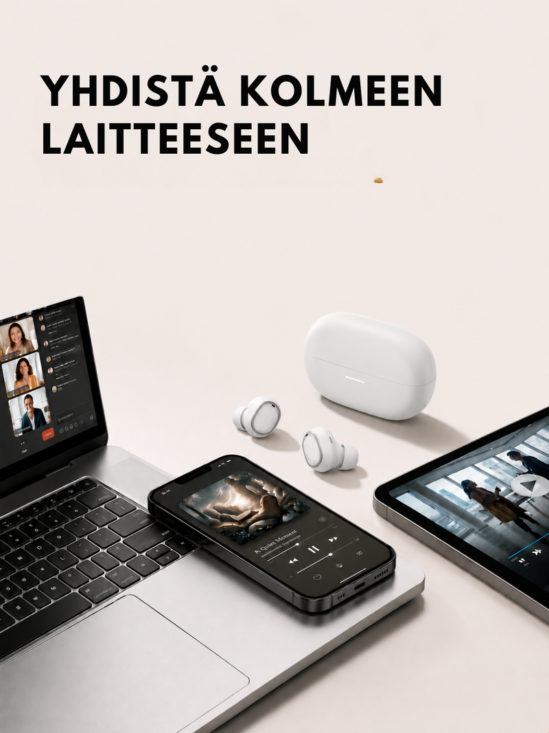 Kolme laitetta samanaikaisesti
