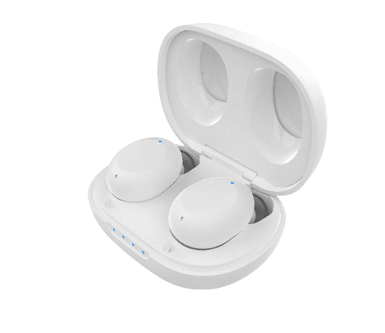 TinyS® White + Pink Beanie